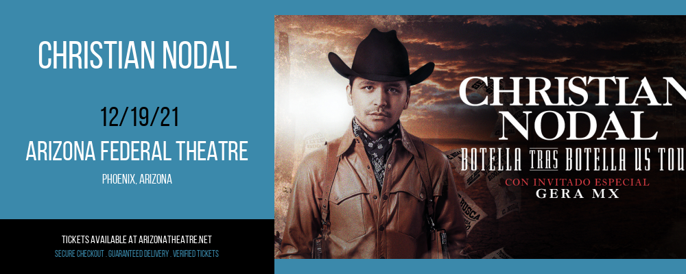 Christian Nodal at Arizona Federal Theatre