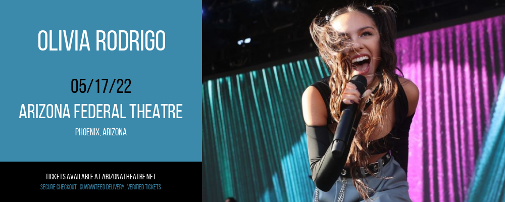 Olivia Rodrigo at Arizona Federal Theatre tickets Olivia Rodrigo at Arizona Federal Theatre