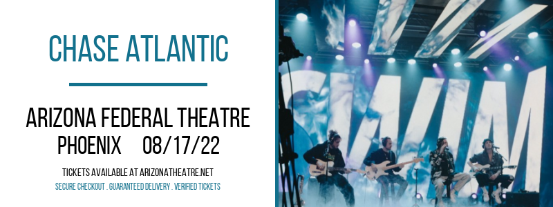 Chase Atlantic at Arizona Federal Theatre tickets Chase Atlantic at Arizona Federal Theatre