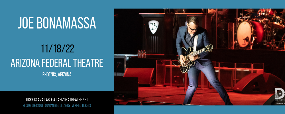 Joe Bonamassa at Arizona Federal Theatre tickets Joe Bonamassa at Arizona Federal Theatre