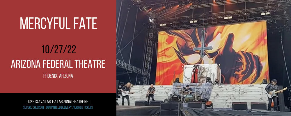 Mercyful Fate at Arizona Federal Theatre tickets Mercyful Fate at Arizona Federal Theatre