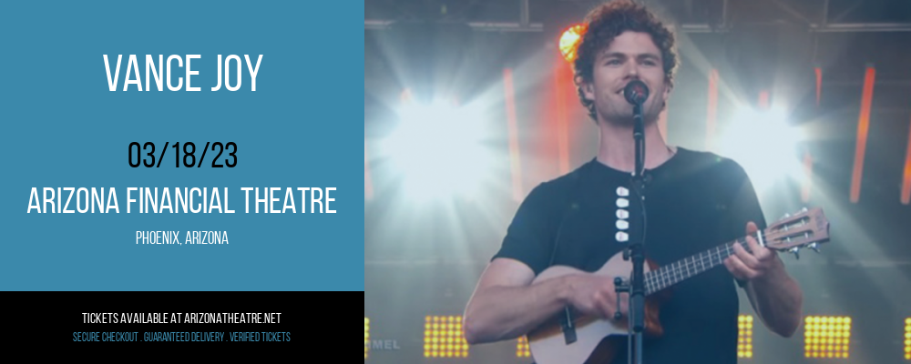 Vance Joy at Arizona Federal Theatre tickets Vance Joy at Arizona Federal Theatre