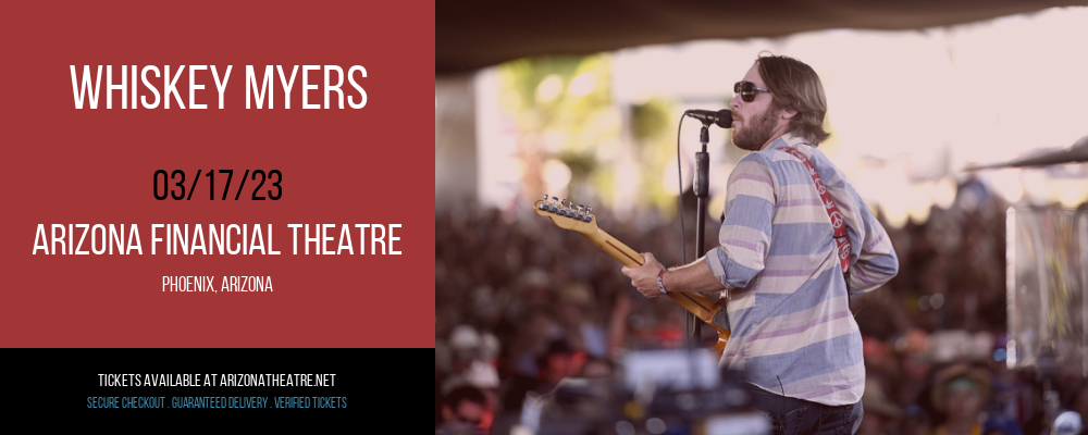 Whiskey Myers at Arizona Federal Theatre tickets Whiskey Myers at Arizona Federal Theatre
