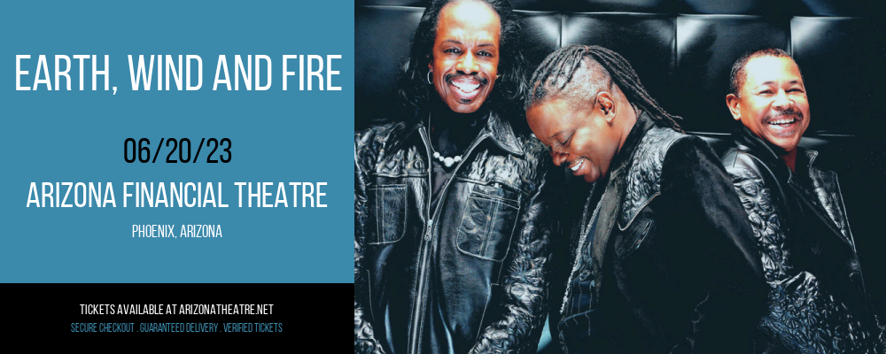 Earth, Wind and Fire at Arizona Federal Theatre tickets Earth, Wind and Fire at Arizona Federal Theatre