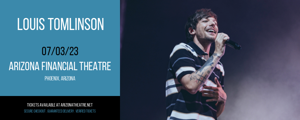 Louis Tomlinson at Arizona Federal Theatre tickets Louis Tomlinson at Arizona Federal Theatre