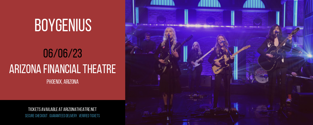 Boygenius at Arizona Federal Theatre tickets Boygenius at Arizona Federal Theatre