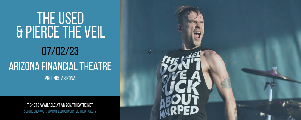 The Used & Pierce The Veil at Arizona Federal Theatre tickets The Used & Pierce The Veil at Arizona Federal Theatre