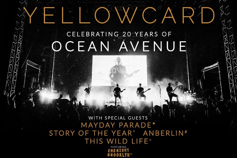 Yellowcard, Mayday Parade, Anberlin, This Wild Life & Emo Night Brooklyn at Arizona Federal Theatre